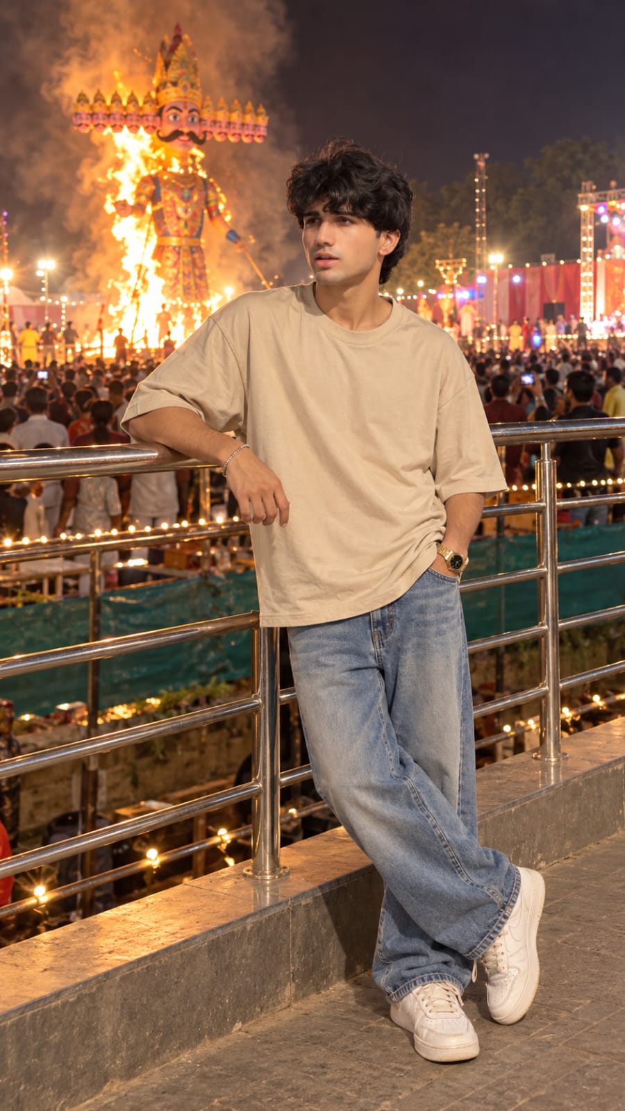 Dussehra Photo With Ravan AI Prompts (Cinematic Festival Portraits)